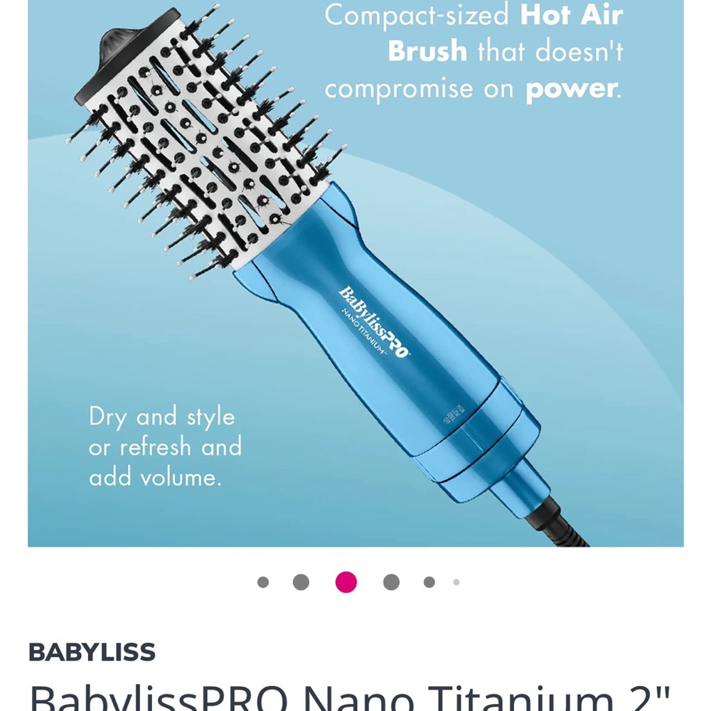 BaBylissPRO Nano Titanium Blue Hot Air Brush